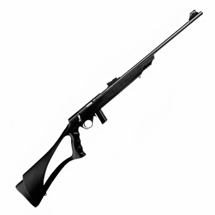Rifle CBC Bolt Action 8122 Cal .22LR - Coronha Thumbhole Vazada Preta - Cano 23"